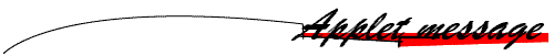  Applet message 